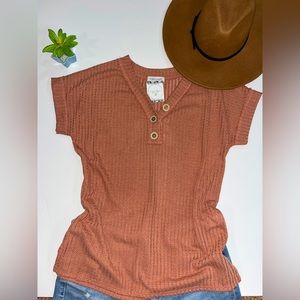 Short Sleeve Knitted Top